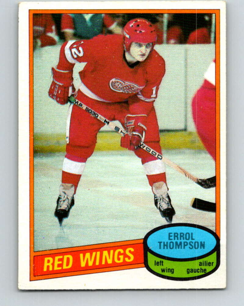 1980-81 O-Pee-Chee #234 Errol Thompson Detroit Red Wings V39442