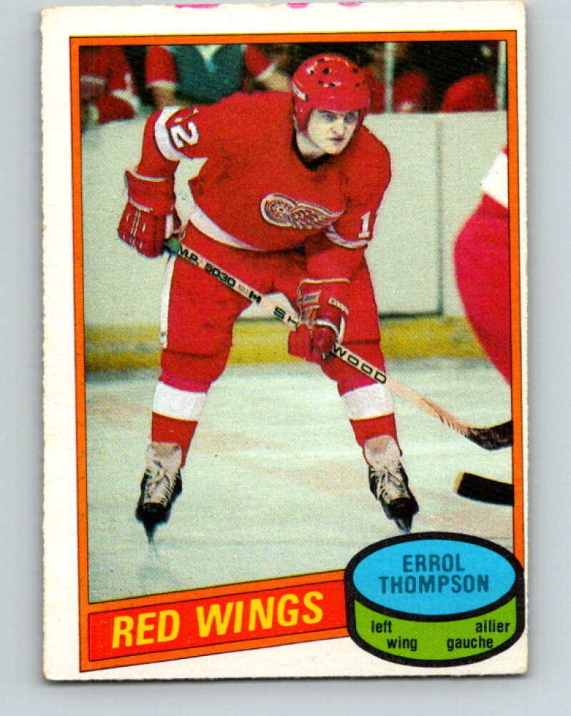 1980-81 O-Pee-Chee #234 Errol Thompson Detroit Red Wings V39443