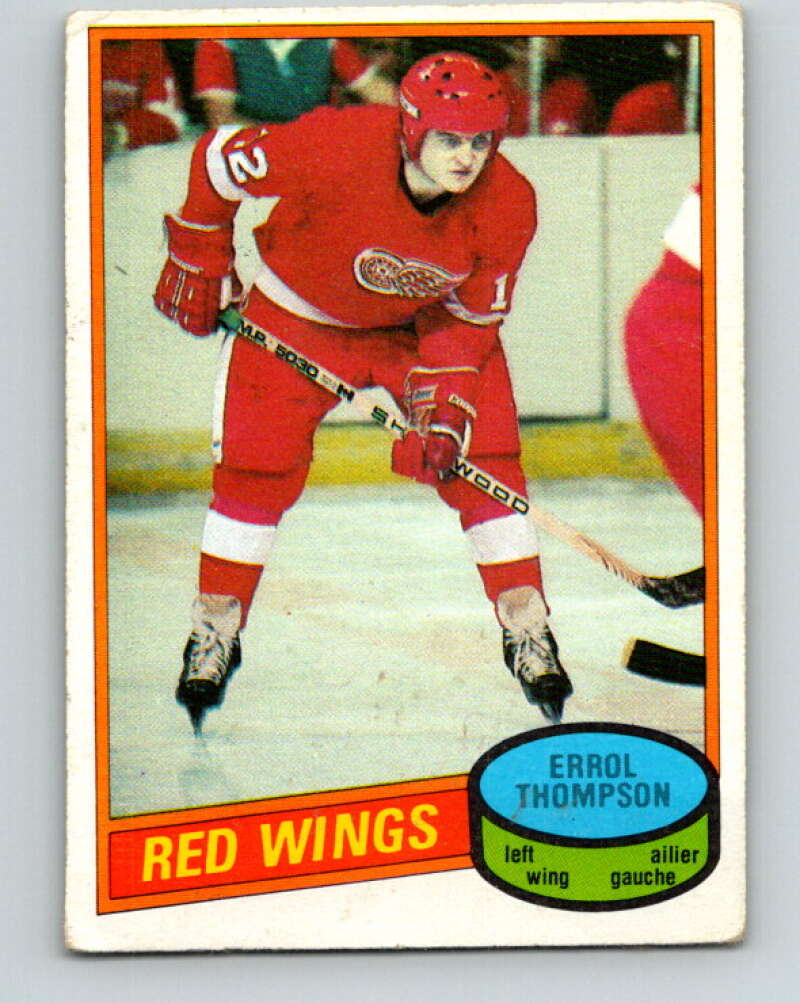 1980-81 O-Pee-Chee #234 Errol Thompson Detroit Red Wings V39444
