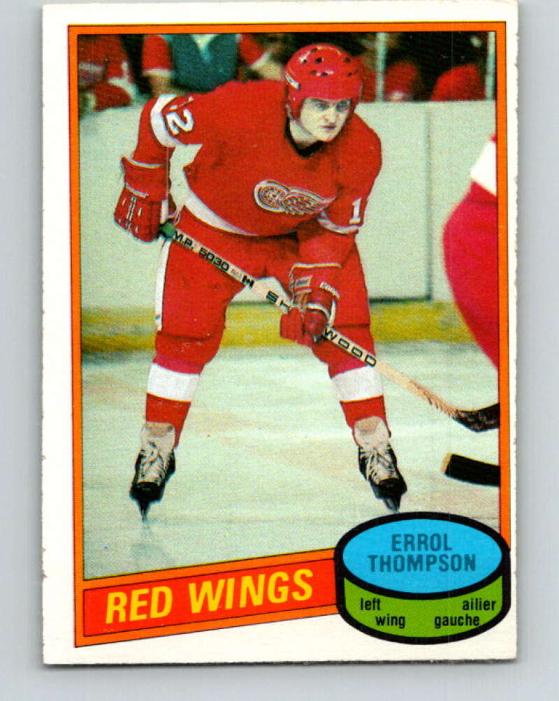 1980-81 O-Pee-Chee #234 Errol Thompson Detroit Red Wings V39445