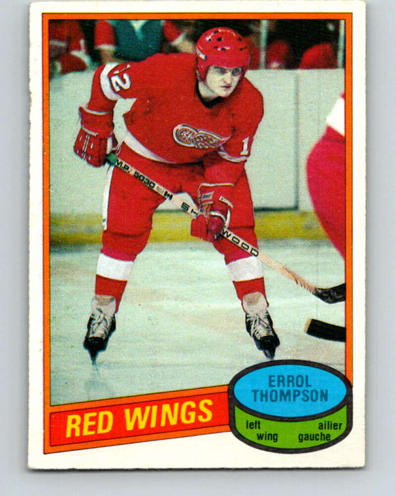1980-81 O-Pee-Chee #234 Errol Thompson Detroit Red Wings V39447