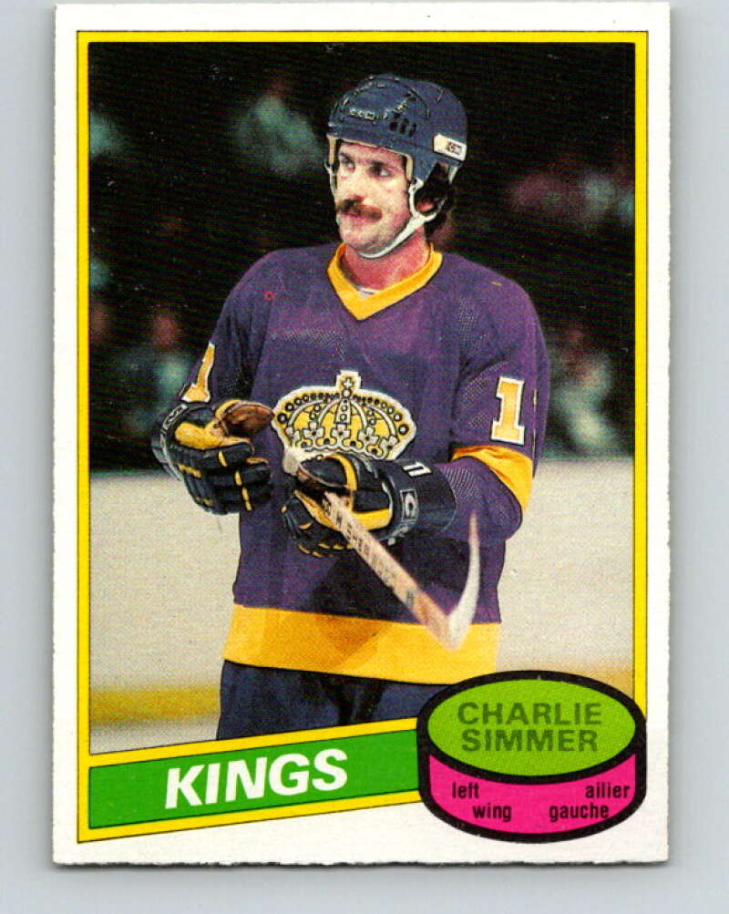 1980-81 O-Pee-Chee #240 Charlie Simmer Los Angeles Kings V39508