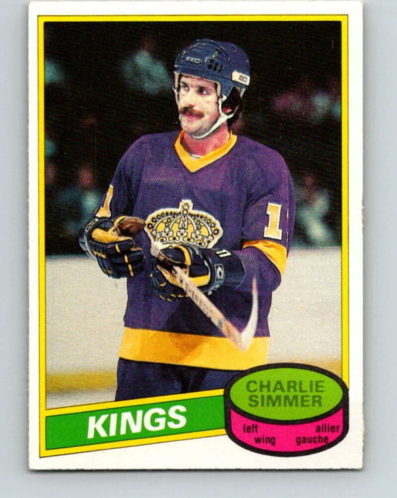 1980-81 O-Pee-Chee #240 Charlie Simmer Los Angeles Kings V39509