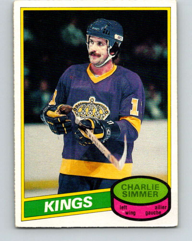 1980-81 O-Pee-Chee #240 Charlie Simmer Los Angeles Kings V39510