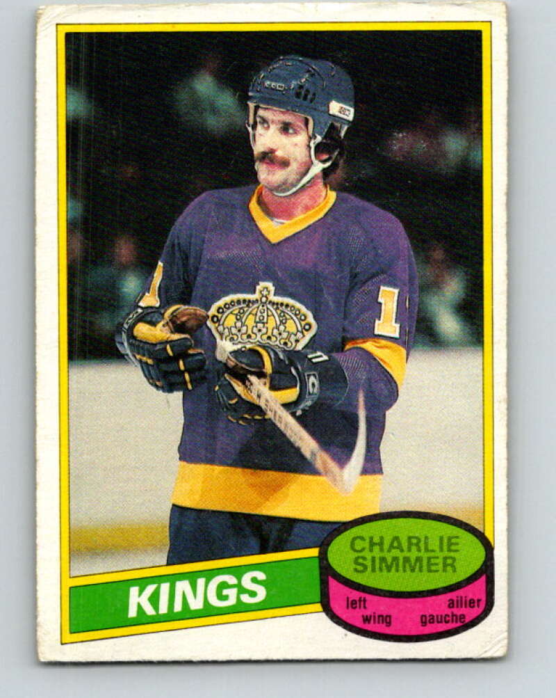 1980-81 O-Pee-Chee #240 Charlie Simmer Los Angeles Kings V39511