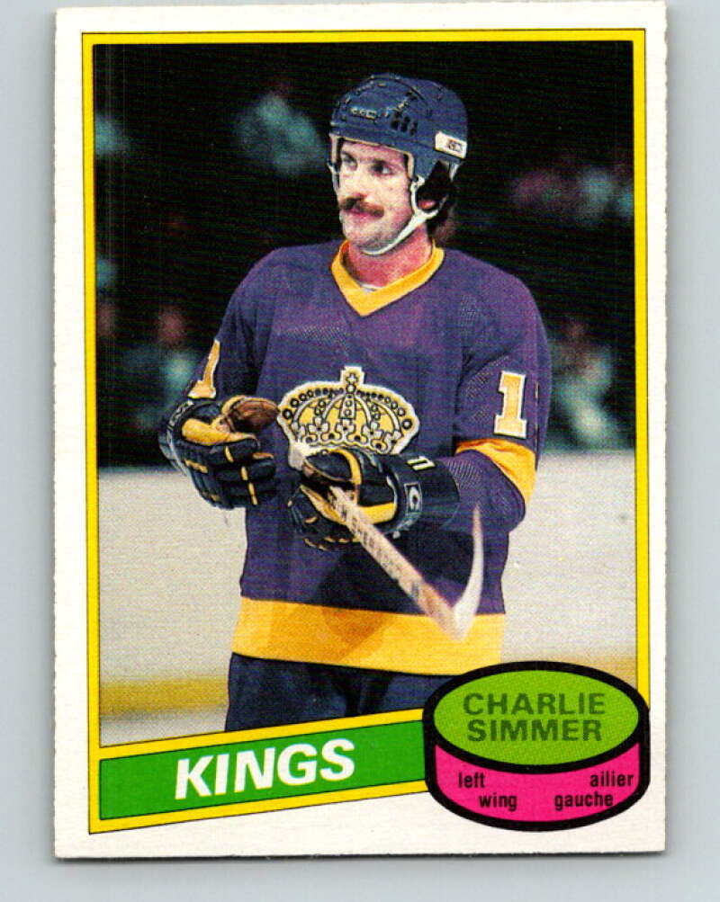 1980-81 O-Pee-Chee #240 Charlie Simmer Los Angeles Kings V39512