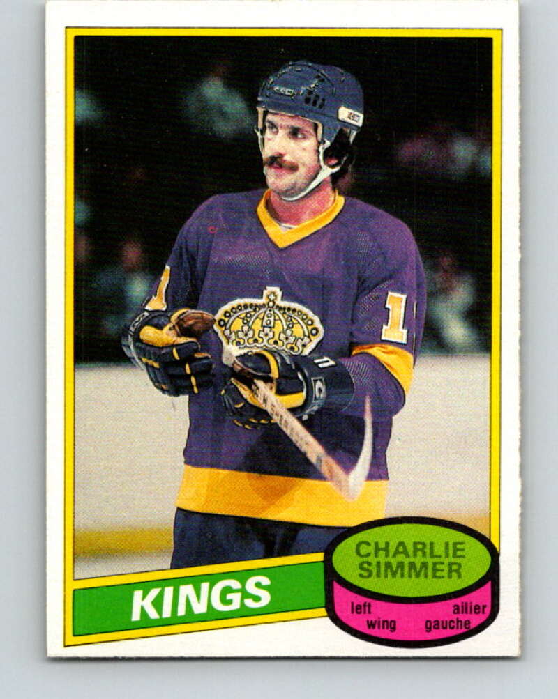 1980-81 O-Pee-Chee #240 Charlie Simmer Los Angeles Kings V39513