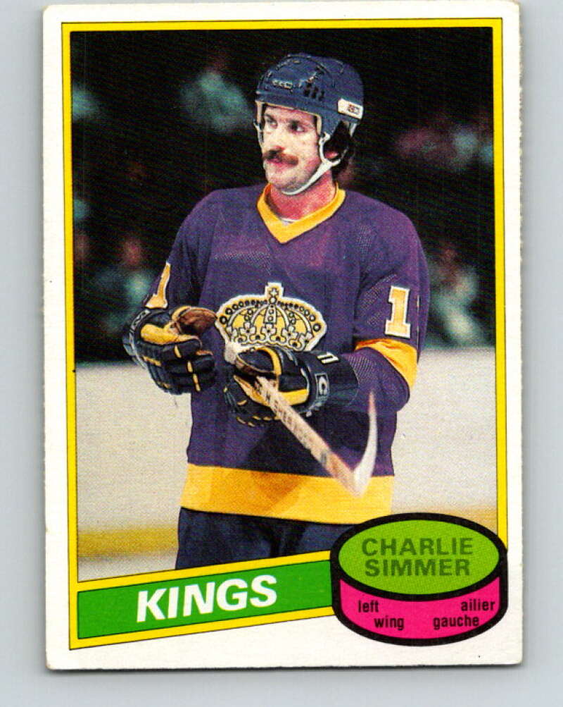 1980-81 O-Pee-Chee #240 Charlie Simmer Los Angeles Kings V39515