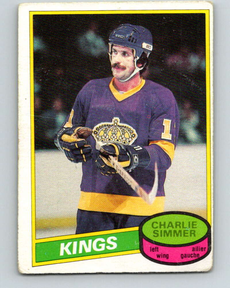 1980-81 O-Pee-Chee #240 Charlie Simmer Los Angeles Kings V39517