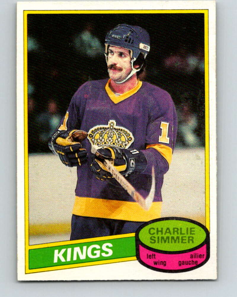 1980-81 O-Pee-Chee #240 Charlie Simmer Los Angeles Kings V39519