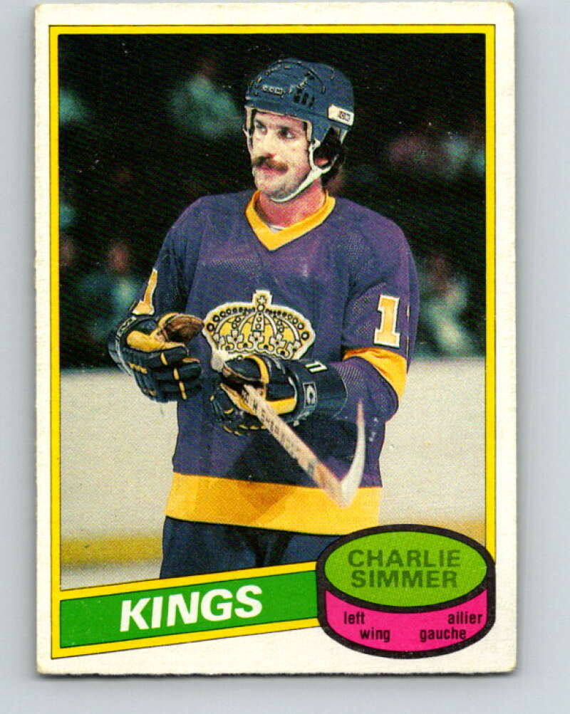 1980-81 O-Pee-Chee #240 Charlie Simmer Los Angeles Kings V39520