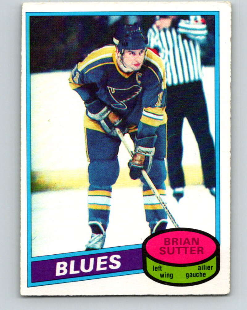 1980-81 O-Pee-Chee #244 Brian Sutter St. Louis Blues V39541