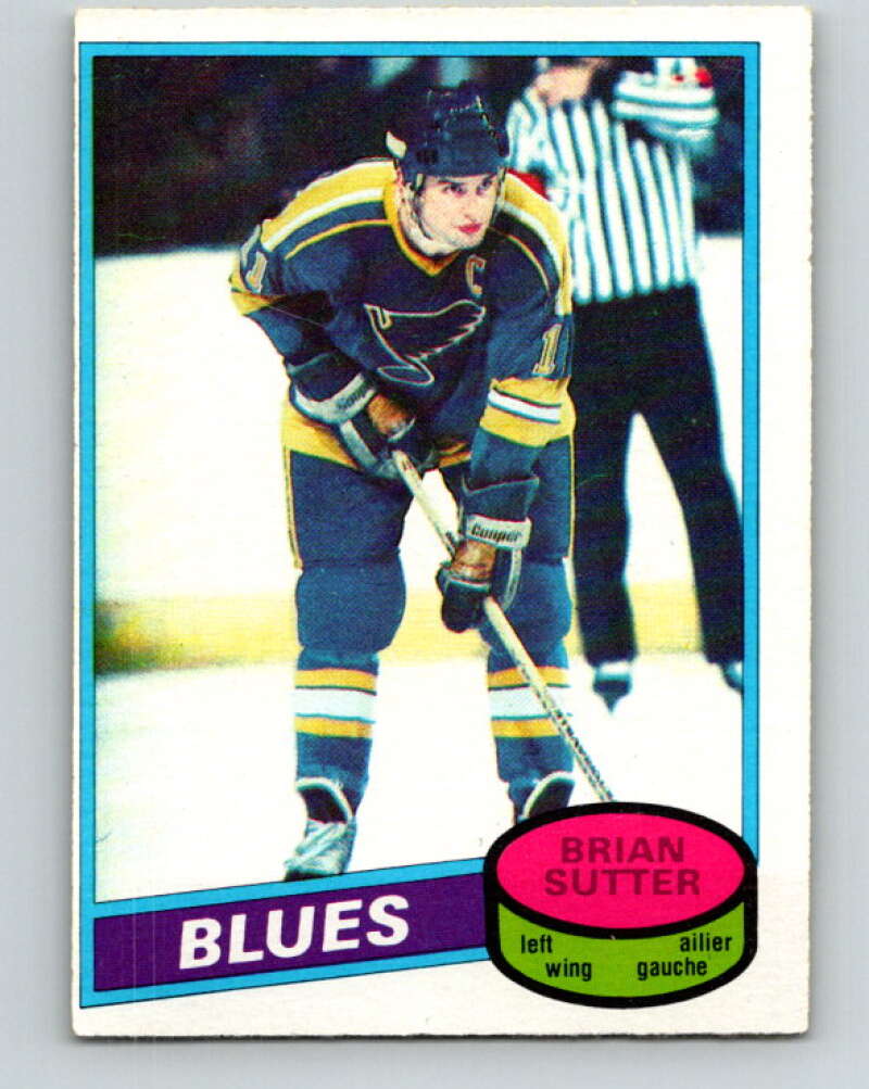 1980-81 O-Pee-Chee #244 Brian Sutter St. Louis Blues V39543