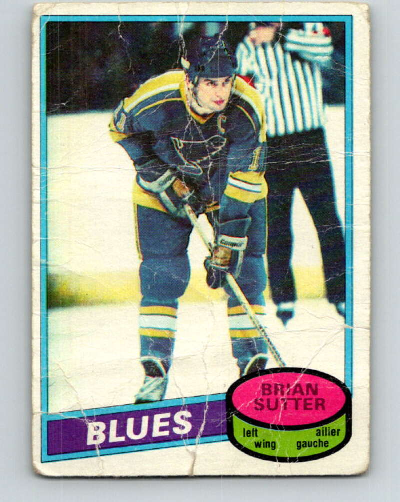 1980-81 O-Pee-Chee #244 Brian Sutter St. Louis Blues V39544
