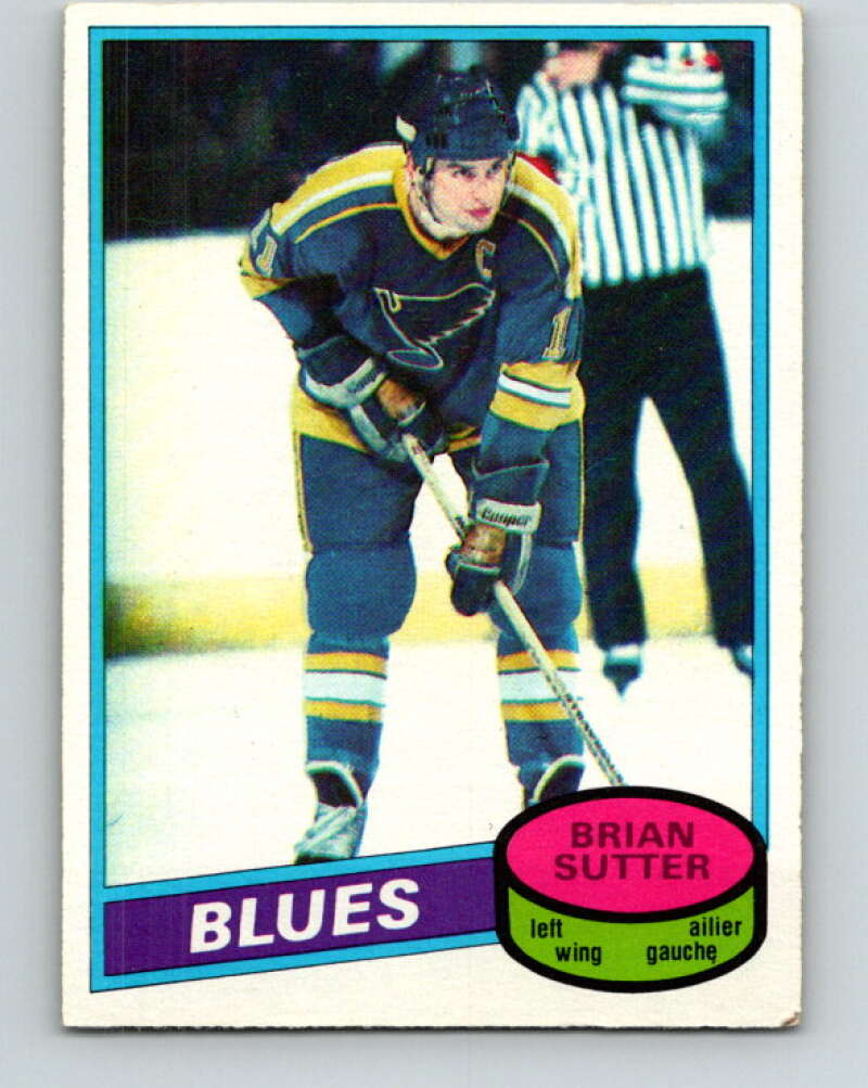 1980-81 O-Pee-Chee #244 Brian Sutter St. Louis Blues V39545