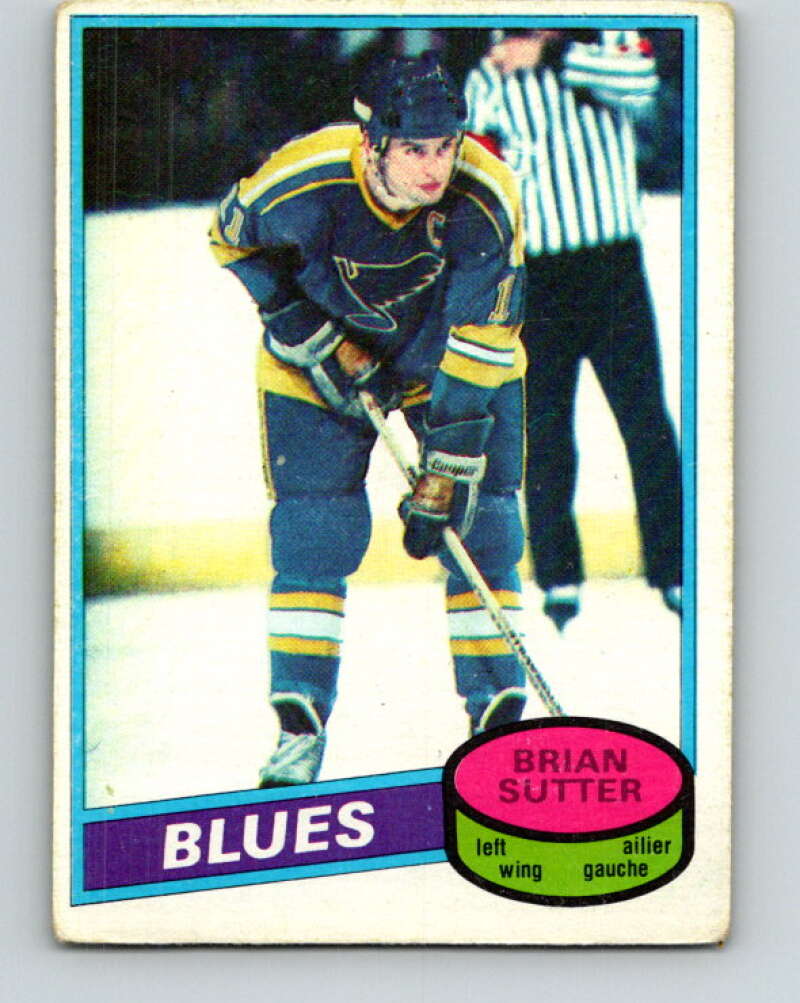 1980-81 O-Pee-Chee #244 Brian Sutter St. Louis Blues V39546