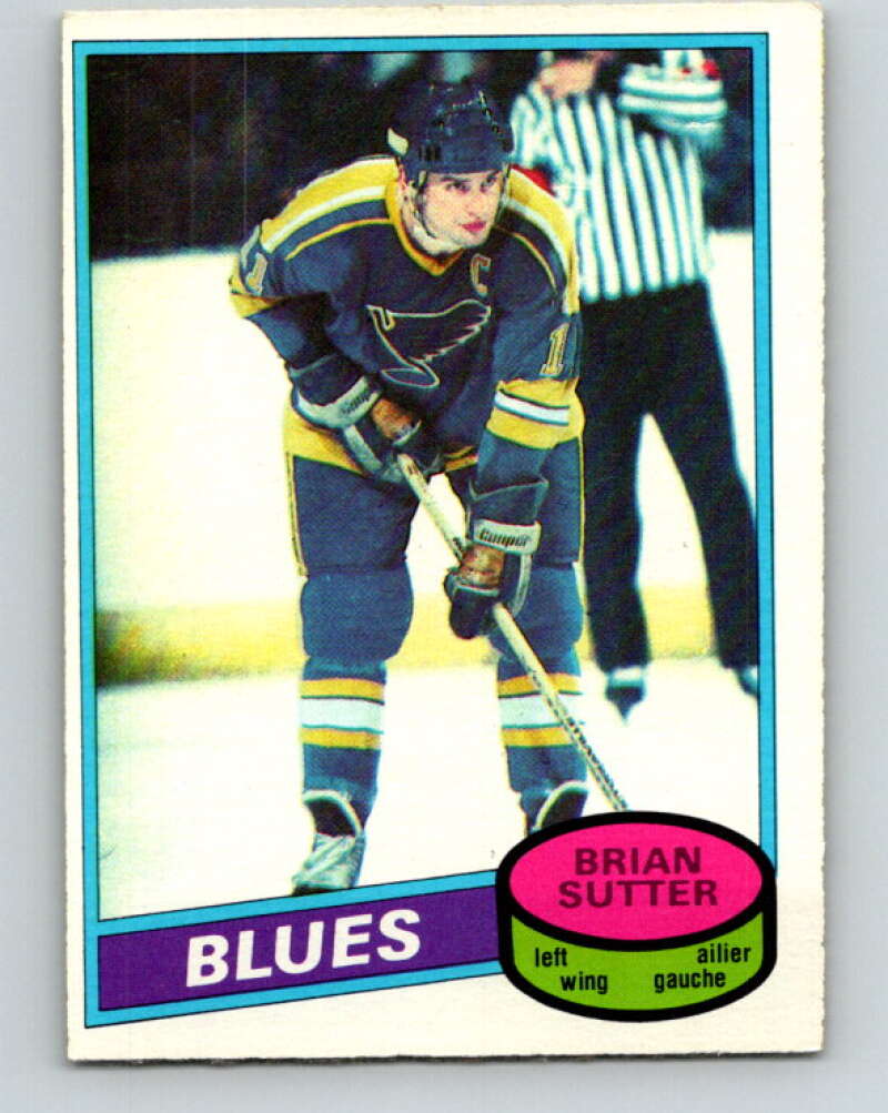 1980-81 O-Pee-Chee #244 Brian Sutter St. Louis Blues V39548