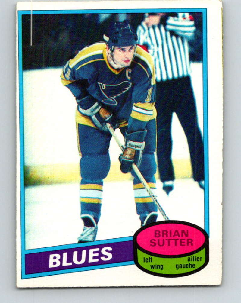 1980-81 O-Pee-Chee #244 Brian Sutter St. Louis Blues V39549