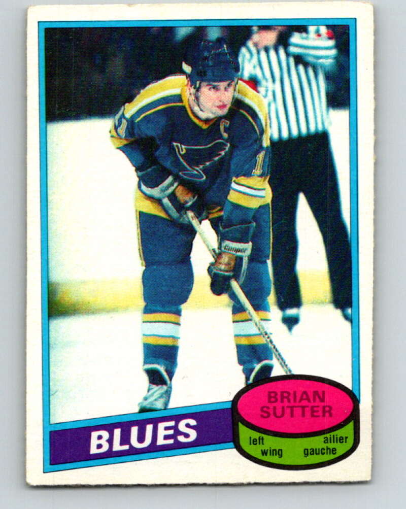 1980-81 O-Pee-Chee #244 Brian Sutter St. Louis Blues V39550