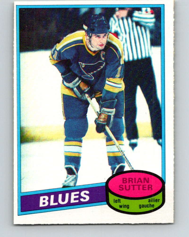 1980-81 O-Pee-Chee #244 Brian Sutter St. Louis Blues V39552