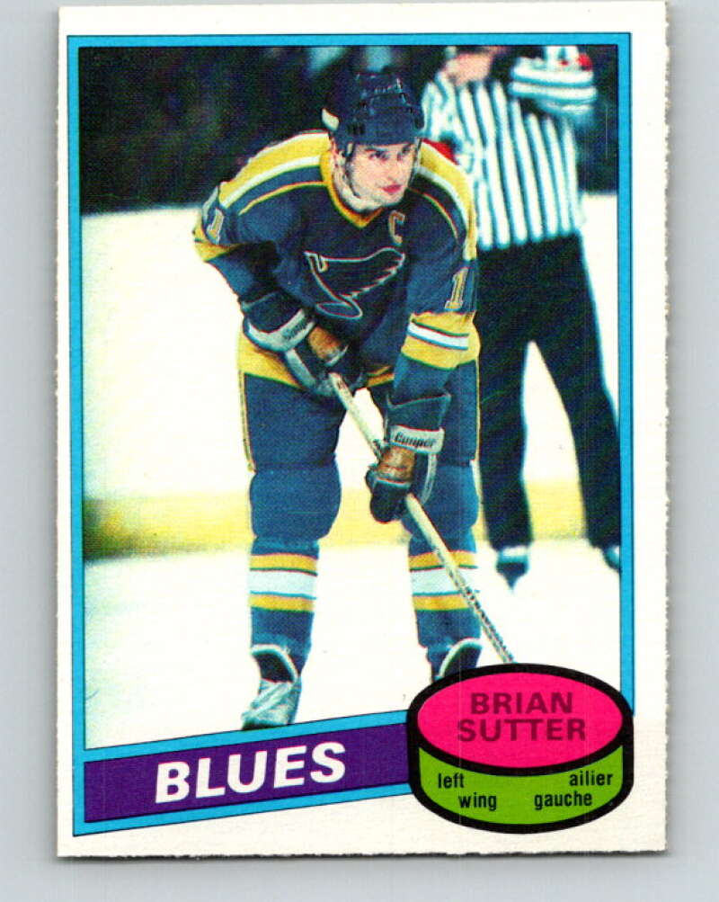 1980-81 O-Pee-Chee #244 Brian Sutter St. Louis Blues V39554