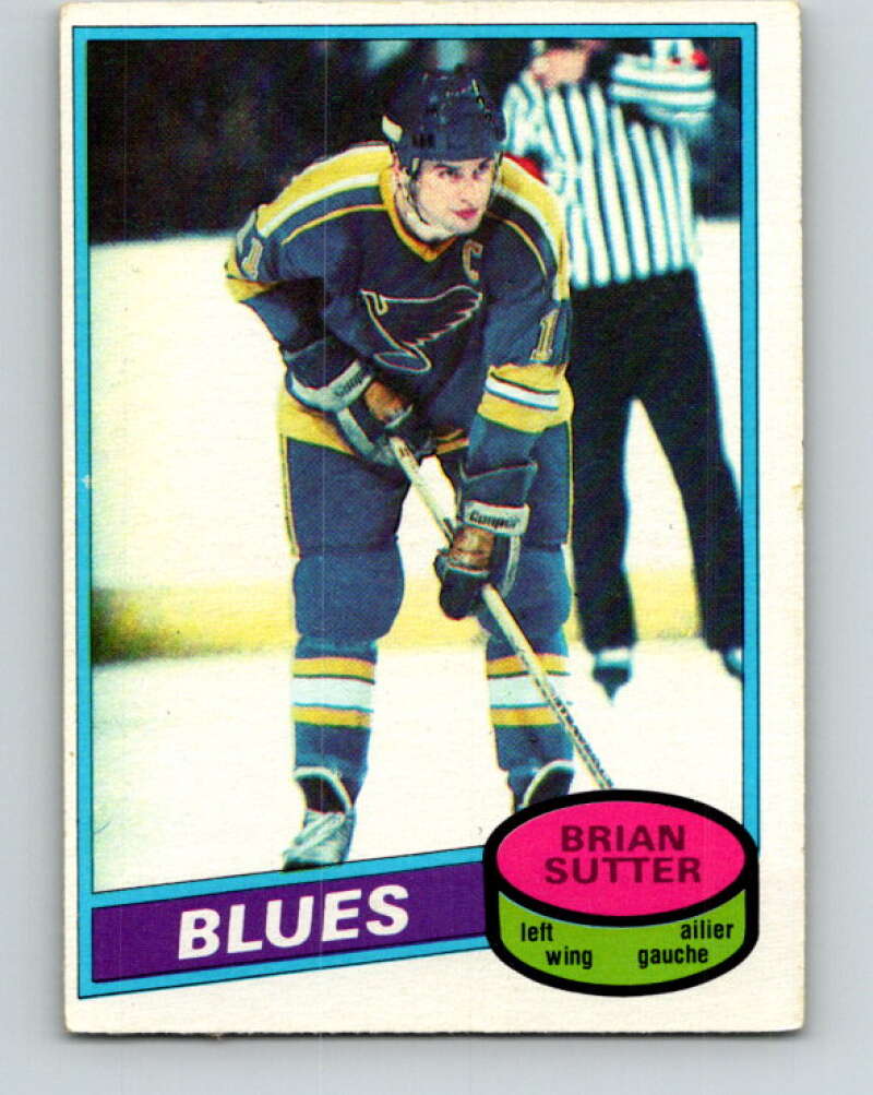 1980-81 O-Pee-Chee #244 Brian Sutter St. Louis Blues V39555