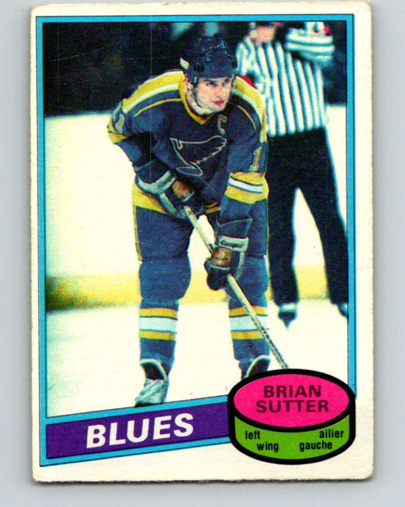 1980-81 O-Pee-Chee #244 Brian Sutter St. Louis Blues V39556