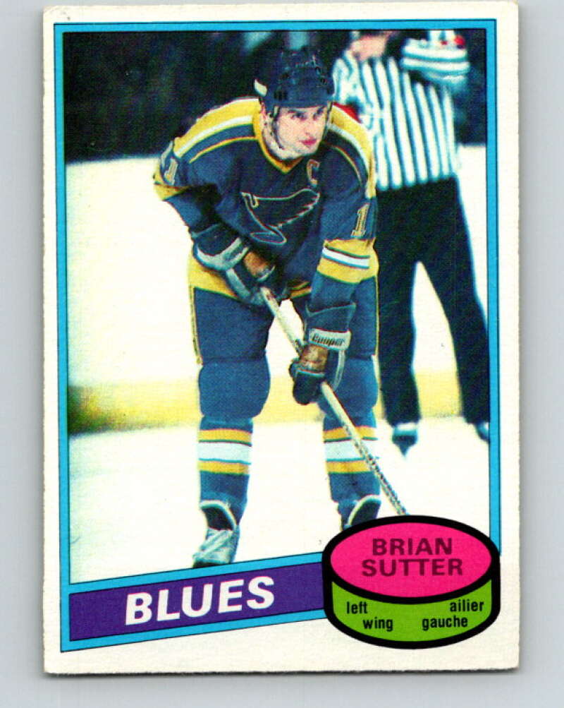 1980-81 O-Pee-Chee #244 Brian Sutter St. Louis Blues V39557
