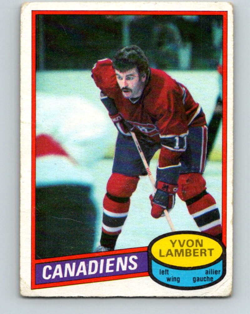 1980-81 O-Pee-Chee #246 Yvon Lambert Montreal Canadiens V39567