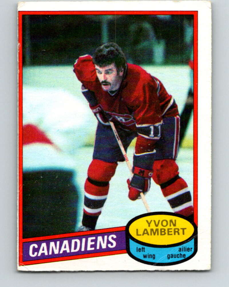 1980-81 O-Pee-Chee #246 Yvon Lambert Montreal Canadiens V39568