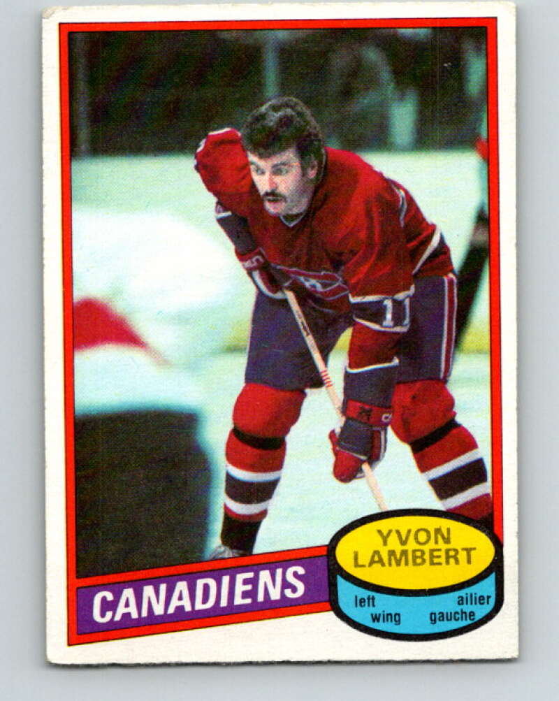 1980-81 O-Pee-Chee #246 Yvon Lambert Montreal Canadiens V39569