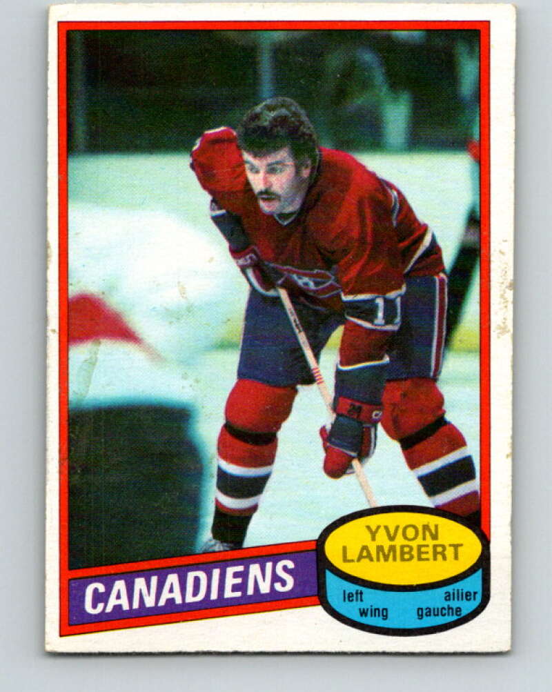 1980-81 O-Pee-Chee #246 Yvon Lambert Montreal Canadiens V39570