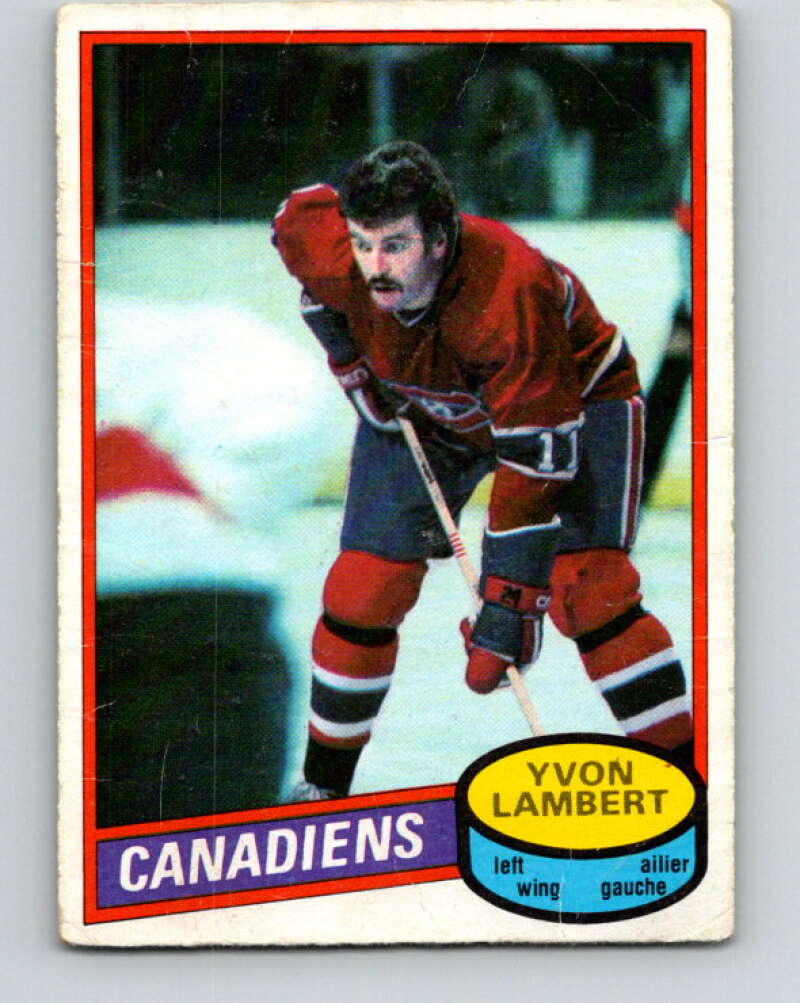 1980-81 O-Pee-Chee #246 Yvon Lambert Montreal Canadiens V39572