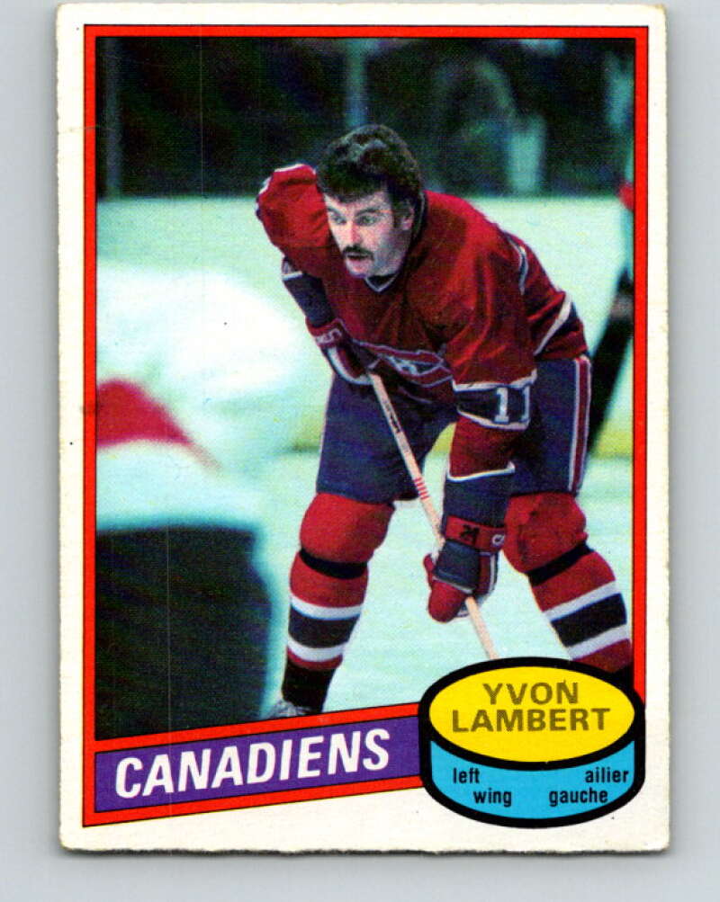 1980-81 O-Pee-Chee #246 Yvon Lambert Montreal Canadiens V39573