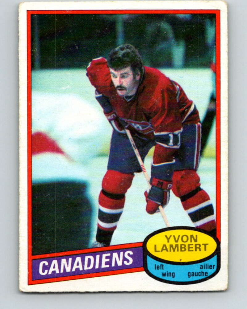 1980-81 O-Pee-Chee #246 Yvon Lambert Montreal Canadiens V39575