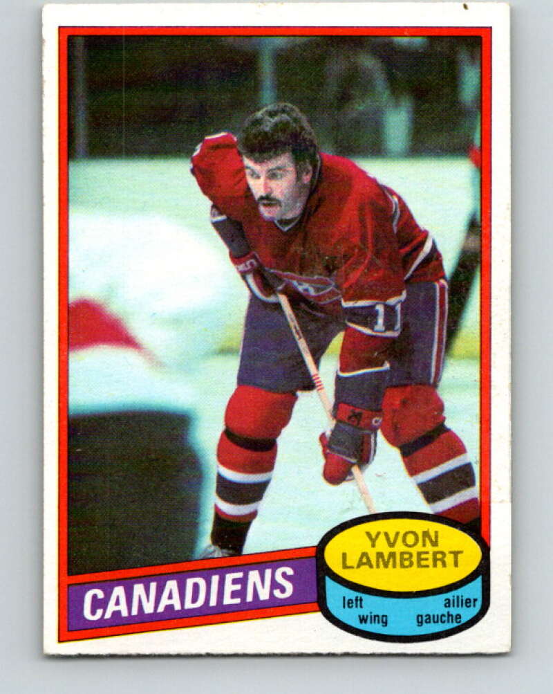 1980-81 O-Pee-Chee #246 Yvon Lambert Montreal Canadiens V39576