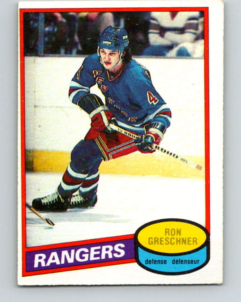 1980-81 O-Pee-Chee #248 Ron Greschner New York Rangers V39592