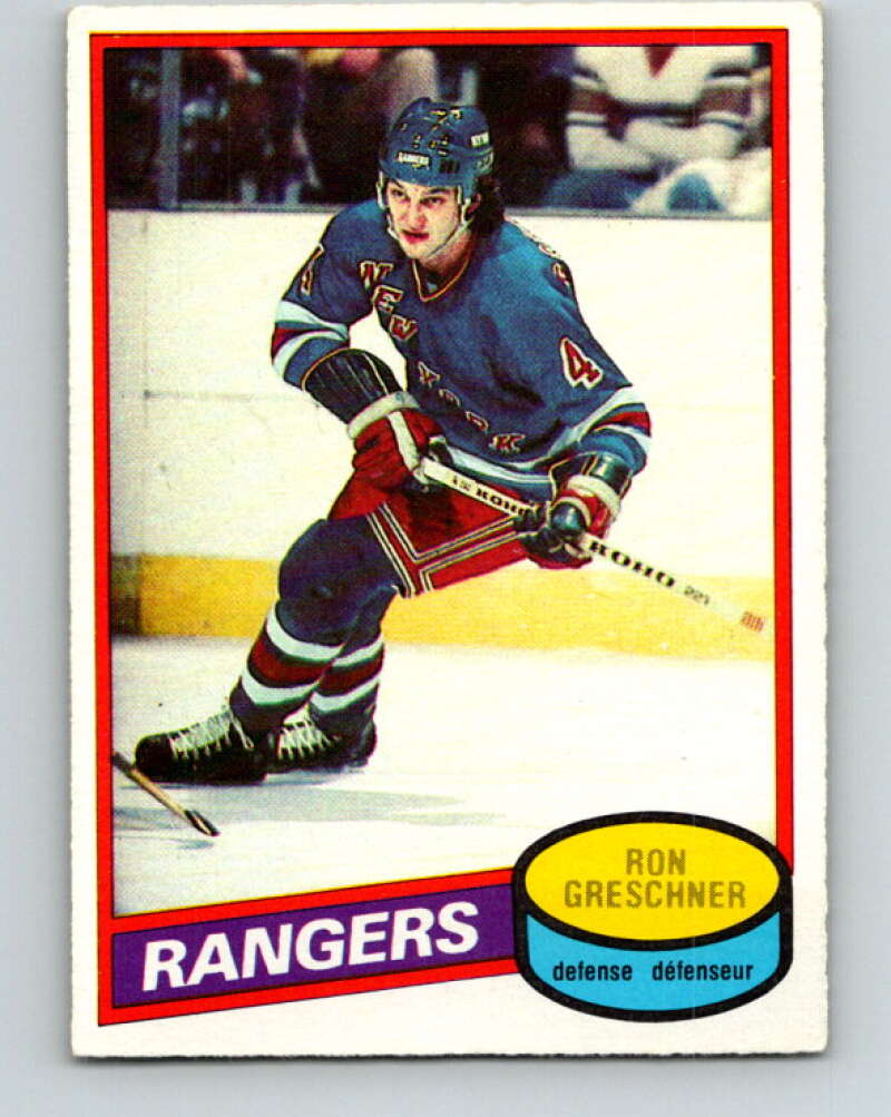 1980-81 O-Pee-Chee #248 Ron Greschner New York Rangers V39597