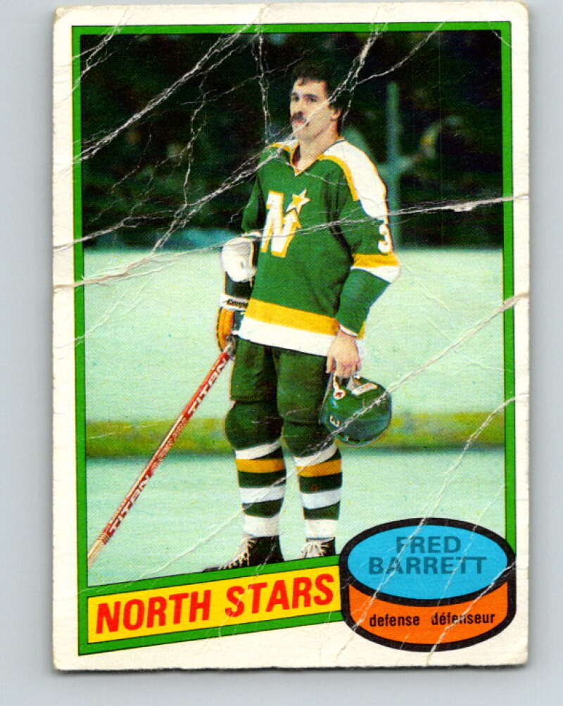 1980-81 O-Pee-Chee #253 Fred Barrett Minnesota North Stars V39637