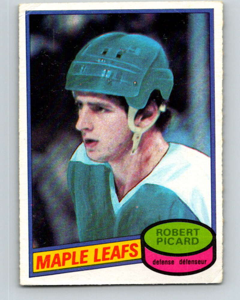 1980-81 O-Pee-Chee #255 Robert Picard Toronto Maple Leafs V39654