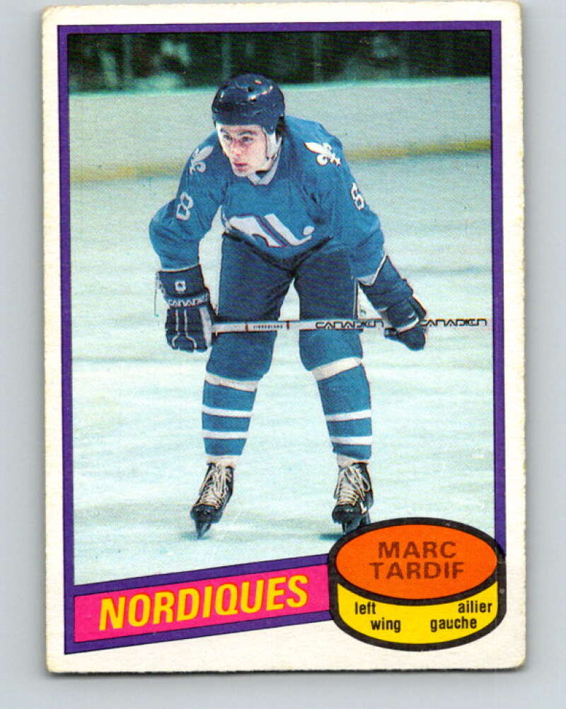 1980-81 O-Pee-Chee #256 Marc Tardif Quebec Nordiques V39669