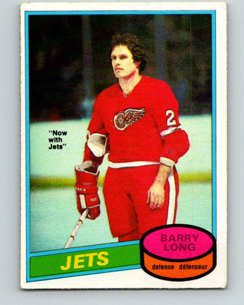 1980-81 O-Pee-Chee #258 Barry Long Winnipeg Jets V39673