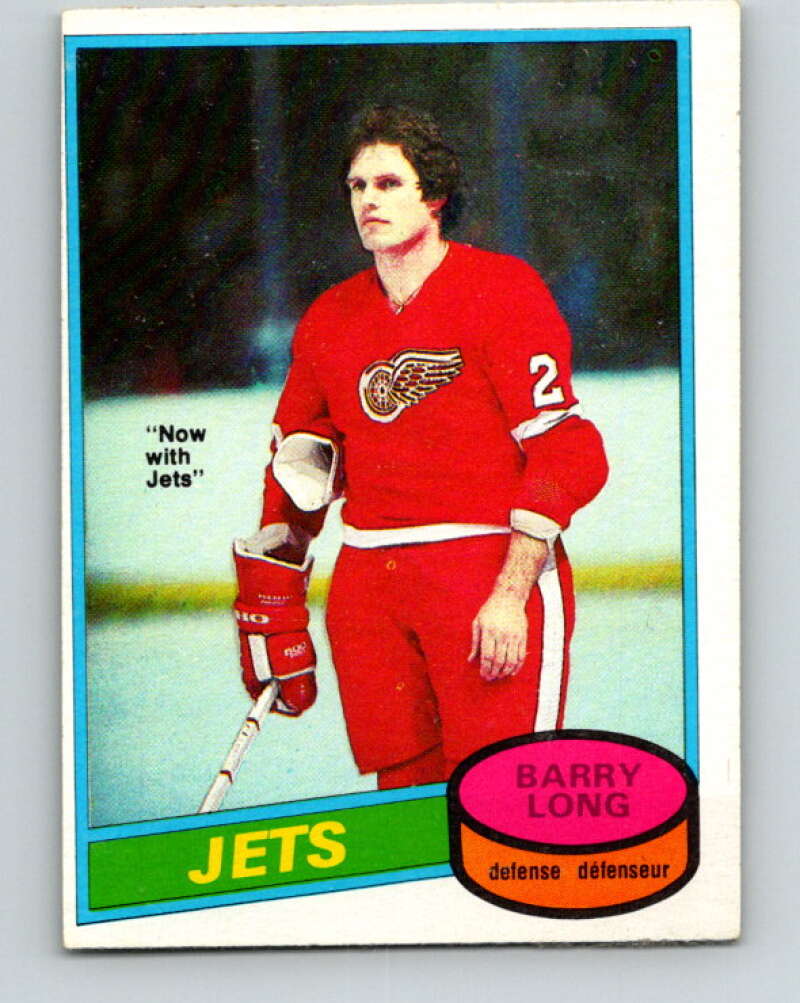 1980-81 O-Pee-Chee #258 Barry Long Winnipeg Jets V39676