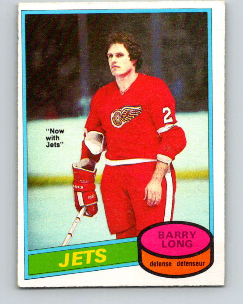 1980-81 O-Pee-Chee #258 Barry Long Winnipeg Jets V39677