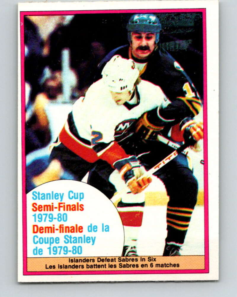 1980-81 O-Pee-Chee #262 Stanley Cup Semifinals New York Islanders/Buffalo Sabres V39721