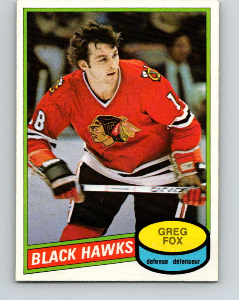 1980-81 O-Pee-Chee #268 Greg Fox Chicago Blackhawks V39780