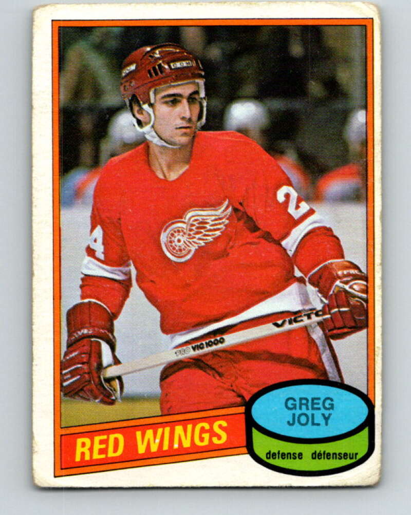 1980-81 O-Pee-Chee #270 Greg Joly Detroit Red Wings V39803