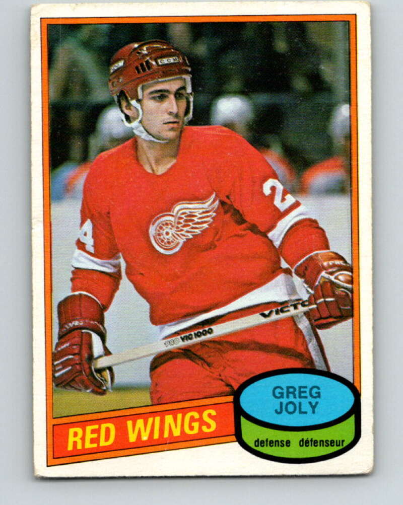 1980-81 O-Pee-Chee #270 Greg Joly Detroit Red Wings V39804