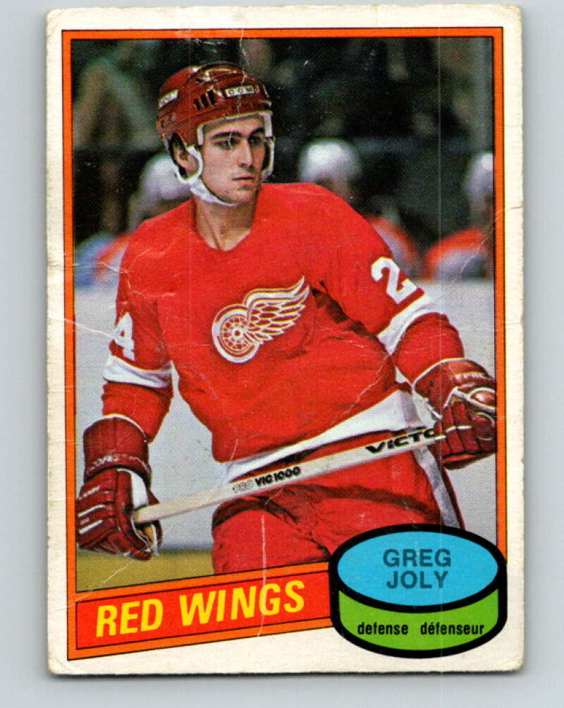 1980-81 O-Pee-Chee #270 Greg Joly Detroit Red Wings V39806