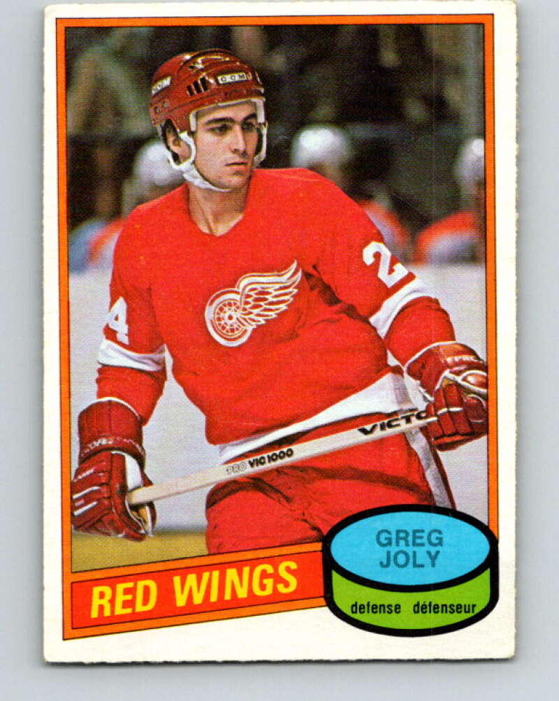 1980-81 O-Pee-Chee #270 Greg Joly Detroit Red Wings V39809